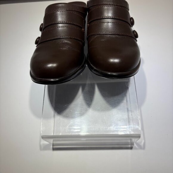 Dansko 3307457800 Brown Leather Slip-On Mule Heel Women's Size 6 - Picture 4 of 8